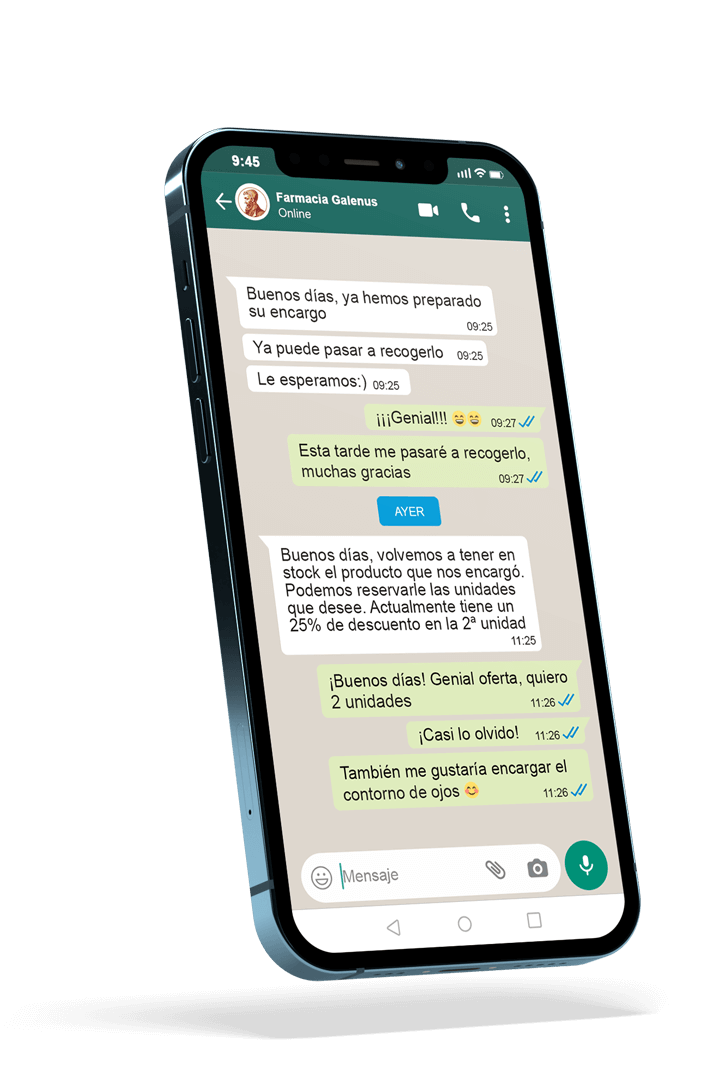 WhatsApp Farmacia Galenus